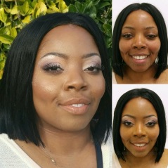 Those cheebones are popping and Leana's client looks gorgeous! (Photo by Leana Washington)