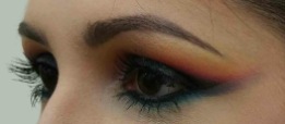 Leana is not afraid of using color to create this stunning sunset eye. (Photo by Leana Washington)